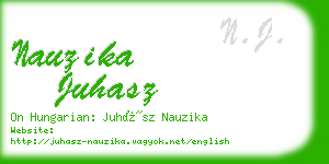 nauzika juhasz business card